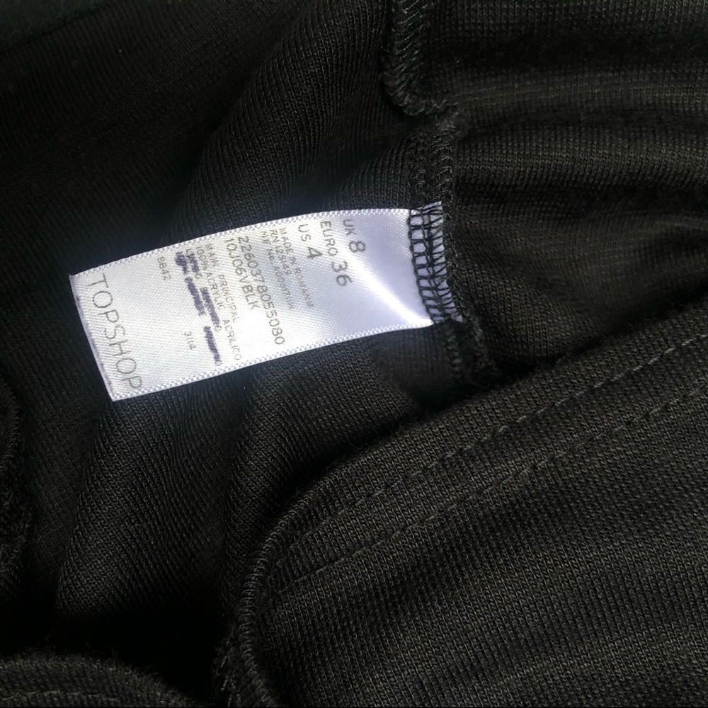 New!! Topshop, black bodycon dress XS - Picture 6 of 8